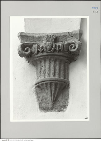 Vorderseite von Sigismondi, Roberto [https://rightsstatements.org/page/CNE/1.0/] Palazzo Neri-OrselliInnenhof - Innenhof: Kapitell, bh589618_recto. Foto: Sigismondi, Roberto.