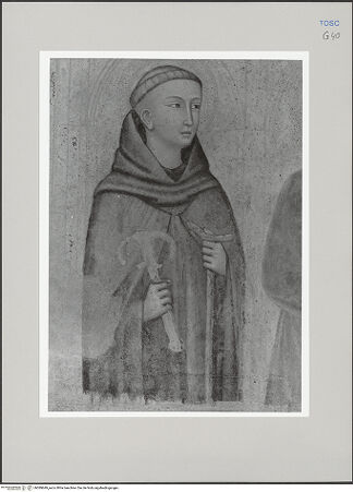 Vorderseite von Sigismondi, Roberto [https://rightsstatements.org/page/CNE/1.0/] Madonna umgeben von Heiligen - Detail: Der heilige Franz von Assisi, bh589649_recto. Foto: Sigismondi, Roberto.