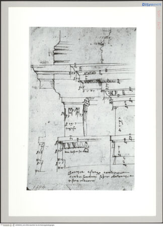 Vorderseite von Sopr BAS FI [http://creativecommons.org/publicdomain/mark/1.0/] Rom, Basilica Aemilia, Studien nach dem Gebälk - , bh589690_recto. Foto.