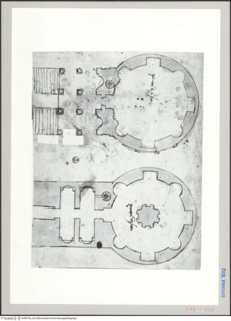 Vorderseite von Sopr BAS FI [https://www.deutsche-digitale-bibliothek.de/content/lizenzen/rv-ez/] Rom, Romulus-Heroon, Grundriss des Unter- und Obergeschosses - , bh589706_recto. Foto.
