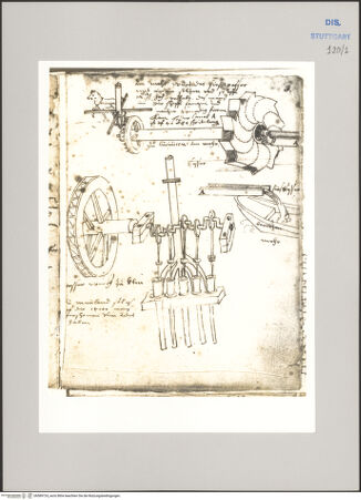 Vorderseite von Württembergische Landesbibliothek Stuttgart [https://www.deutsche-digitale-bibliothek.de/content/lizenzen/rv-ez/] Reiseaufzeichnungen"Raiss in Itaia"Fusina (Luciviceno): Schöpfwerk; Ulm: Wasserwerk - , bh589724_recto. Foto.