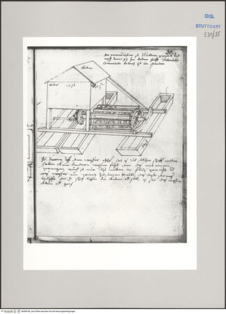 Vorderseite von Württembergische Landesbibliothek Stuttgart [https://www.deutsche-digitale-bibliothek.de/content/lizenzen/rv-ez/] Reiseaufzeichnungen"Raiss in Itaia"Schiffsmühle bei Verona - , bh589768_recto. Foto.