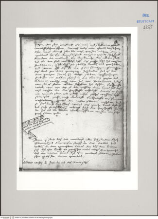 Vorderseite von Württembergische Landesbibliothek Stuttgart [https://www.deutsche-digitale-bibliothek.de/content/lizenzen/rv-ez/] Reiseaufzeichnungen"Raiss in Itaia"Mailand: Abschnitt des Naviglio della Martesana im Bau - , bh589773_recto. Foto.