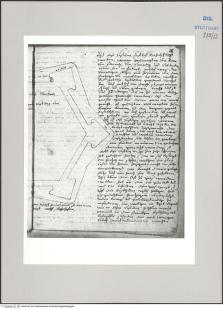 Vorderseite von Württembergische Landesbibliothek Stuttgart [https://www.deutsche-digitale-bibliothek.de/content/lizenzen/rv-ez/] Reiseaufzeichnungen"Raiss in Itaia"Casale Monferrato: Neue Festung - , bh589780_recto. Foto.