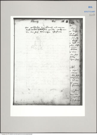 Vorderseite von Württembergische Landesbibliothek Stuttgart [https://www.deutsche-digitale-bibliothek.de/content/lizenzen/rv-ez/] ReiseaufzeichnungenTagebuch der Romreise ("Zwaite Raise")Pratolino di Vaglia: Der Apennin, Durchdruck - , bh589849_recto. Foto.