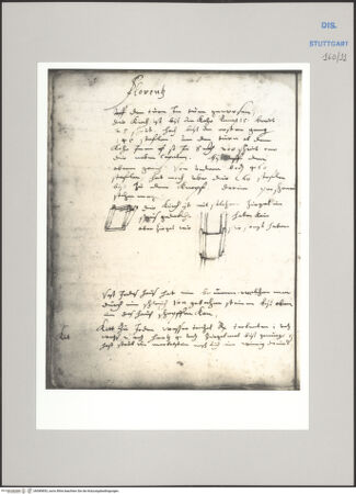 Vorderseite von Württembergische Landesbibliothek Stuttgart [https://www.deutsche-digitale-bibliothek.de/content/lizenzen/rv-ez/] ReiseaufzeichnungenTagebuch der Romreise ("Zwaite Raise")Florenz: Rüstzeug? - , bh589853_recto. Foto.