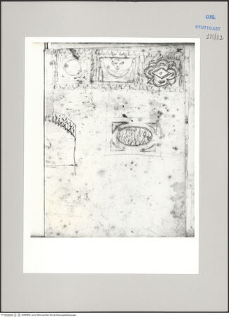 Vorderseite von Württembergische Landesbibliothek Stuttgart [https://www.deutsche-digitale-bibliothek.de/content/lizenzen/rv-ez/] ReiseaufzeichnungenBand DRom: Decken- und Wandansichten - , bh589892_recto. Foto.