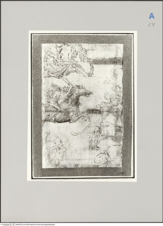 Vorderseite von Nationalmuseum Stockholm [https://rightsstatements.org/page/CNE/1.0/] Liegende, rennende und reitende Figuren - , bh589932_recto. Foto.