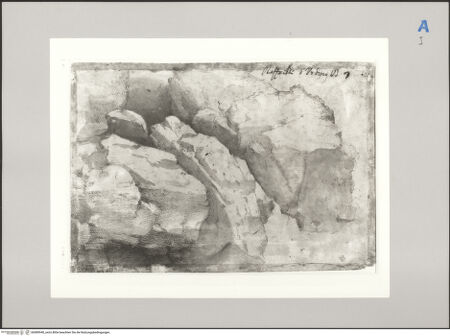 Vorderseite von Nationalmuseum Stockholm [https://rightsstatements.org/page/CNE/1.0/] Felsbrocken - , bh589940_recto. Foto.