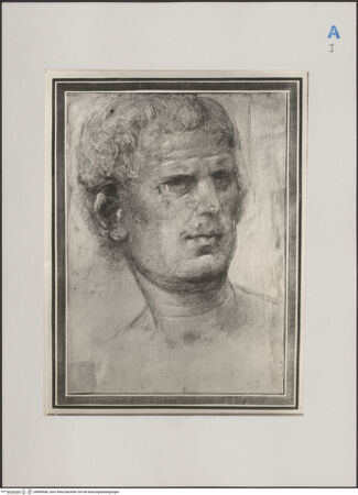 Vorderseite von Nationalmuseum Stockholm [https://rightsstatements.org/page/CNE/1.0/] Männerkopf - , bh589948_recto. Foto.