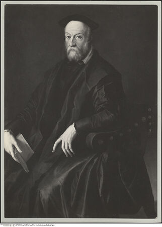 Vorderseite von unbekannt [https://rightsstatements.org/page/CNE/1.0/] Bildnis eines Gelehrten - , bh590035_recto. Foto.