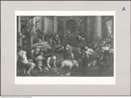 Vorderseite von Museo del Prado [https://www.deutsche-digitale-bibliothek.de/content/lizenzen/rv-ez/] Die Vertreibung der Händler aus dem Tempel - , bh590042_recto. Foto.
