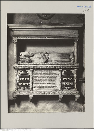 Vorderseite von unbekannt [https://www.deutsche-digitale-bibliothek.de/content/lizenzen/rv-fz/] Grabmal des Kardinals Pietro Stefaneschi, gestorben 1417 - Gesamtansicht, bh590092_recto. Foto.