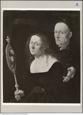 Vorderseite von Kunsthistorisches Museum [https://www.deutsche-digitale-bibliothek.de/content/lizenzen/rv-ez/] Bildnis des Hans Burgkmair der Ältere und seiner Frau - , bh590142_recto. Foto.