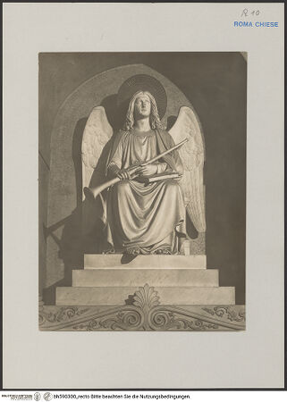 Vorderseite von Gabinetto Fotografico Nazionale [https://www.deutsche-digitale-bibliothek.de/content/lizenzen/rv-ez/] Grabmal der Maria Colonna-Lante - Detail: Engel, bh590300_recto. Foto.