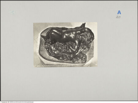 Vorderseite von Richter, Ernesto [https://www.deutsche-digitale-bibliothek.de/content/lizenzen/rv-ez/] Allegorie des Schlafs - Gesamtansicht von oben, bh590325_recto. Foto.