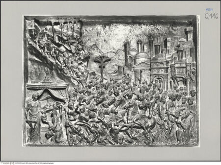 Vorderseite von Alinari [https://www.deutsche-digitale-bibliothek.de/content/lizenzen/rv-ez/] Zwei Szenen aus dem Alten TestamentJudith und Holofernes - , bh590430_recto. Foto.