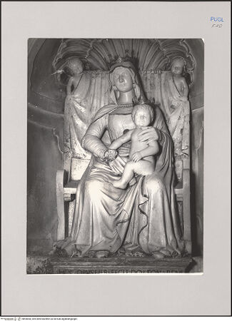 Vorderseite von Guido, Giovanni, Lecce [https://www.deutsche-digitale-bibliothek.de/content/lizenzen/rv-ez/] Thronende Madonna und Madonna von Loreto - , bh590468_recto. Foto.