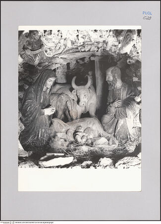 Vorderseite von Guido, Giovanni, Lecce [https://www.deutsche-digitale-bibliothek.de/content/lizenzen/rv-ez/] Krippe (Geburt Christi) - Gesamtansicht, bh590489_recto. Foto.