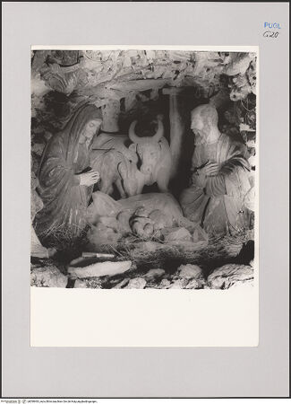 Vorderseite von Guido, Giovanni, Lecce [https://www.deutsche-digitale-bibliothek.de/content/lizenzen/rv-ez/] Krippe (Geburt Christi) - Gesamtansicht, bh590493_recto. Foto.