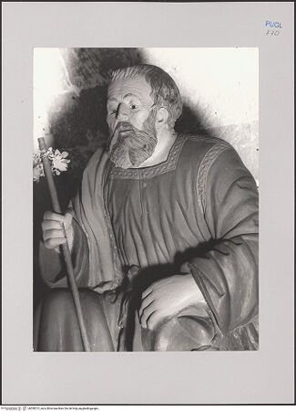 Vorderseite von Guido, Giovanni, Lecce [https://www.deutsche-digitale-bibliothek.de/content/lizenzen/rv-ez/] Krippe - Detail: Josef, Oberkörper, bh590513_recto. Foto.