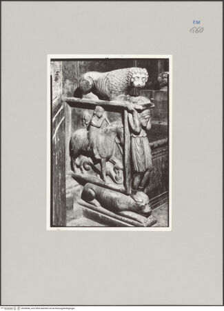 Vorderseite von unbekannt [https://www.deutsche-digitale-bibliothek.de/content/lizenzen/rv-fz/] Wangen eines Bischofsthrons - Ansicht von links, bh590686_recto. Foto.