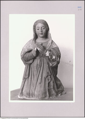 Vorderseite von Sopr. BAS Matera [https://www.deutsche-digitale-bibliothek.de/content/lizenzen/rv-ez/] Verkündigung - Maria, bh590718_recto. Foto.