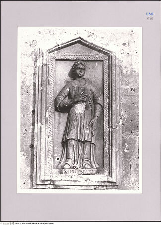 Vorderseite von Sopr. BAS Matera [https://www.deutsche-digitale-bibliothek.de/content/lizenzen/rv-ez/] Heilige Theopista - Gesamtansicht, bh590729_recto. Foto.