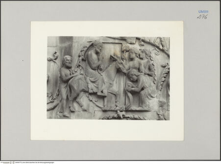 Vorderseite von Alinari [https://www.deutsche-digitale-bibliothek.de/content/lizenzen/rv-ez/] Szenen aus der Heiligen SchriftSzenen aus dem Neuen Testament - Einzug in Jerusalem, bh590770_recto. Foto.