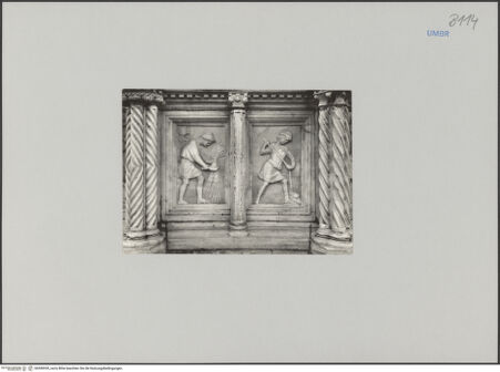 Vorderseite von Ed. Ris. Carnevali Edvige [https://www.deutsche-digitale-bibliothek.de/content/lizenzen/rv-fz/] Fontana MaggioreUnteres Brunnengeschoss: Becken mit Darstellungen aus dem Alten Testament, der Artes mechanicae, der Sieben Freien Künste und MonatsdarstellungenAllegorische Monatsdarstellung des Juni mit Tierkreiszeichen Krebs - Zwei Reliefplatten: Juni, bh590939_recto. Foto.