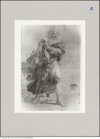 Vorderseite von Courtauld Institute [https://www.deutsche-digitale-bibliothek.de/content/lizenzen/rv-ez/] Studie einer stehenden männlichen Figur - , bh591031_recto. Foto.