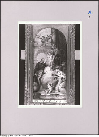 Vorderseite von Sotheby's [https://www.deutsche-digitale-bibliothek.de/content/lizenzen/rv-ez/] Madonna mit den heiligen Dominikus und Katharina von Siena - , bh591048_recto. Foto.