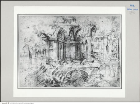 Vorderseite von Strong, Jim [https://www.deutsche-digitale-bibliothek.de/content/lizenzen/rv-ez/] Stadtlandschaft mit antiken Ruinen (Thermenanlage?) - , bh591066_recto. Foto.