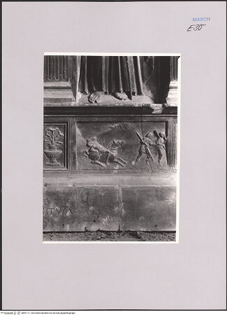 Vorderseite von Gabinetto Fotografico Nazionale [https://www.deutsche-digitale-bibliothek.de/content/lizenzen/rv-ez/] Marienaltar - Predella, Detail: Bekehrung des Saulus, bh591117_recto. Foto.