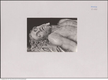 Vorderseite von Berretta S. A. (Terni) [https://www.deutsche-digitale-bibliothek.de/content/lizenzen/rv-ez/] Pietà - Detail: Christus, Kopf, bh591118_recto. Foto.