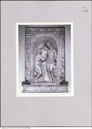 Vorderseite von Bibliotheca Hertziana [https://www.deutsche-digitale-bibliothek.de/content/lizenzen/rv-fz/] Der ungläubige Thomas - Gesamtansicht, bh591248_recto. Foto: Kruft, Hanno-Walter.