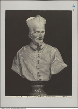 Vorderseite von Alinari [https://www.deutsche-digitale-bibliothek.de/content/lizenzen/rv-ez/] Büste des Kardinals Francesco Barberini der Ältere - , bh591267_recto. Foto.