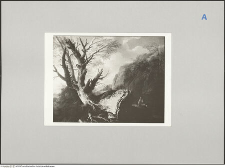 Vorderseite von Studio Leoed Bordeaux [https://www.deutsche-digitale-bibliothek.de/content/lizenzen/rv-ez/] Landschaft mit toter Eiche und Figur - , bh591287_recto. Foto: Pillot, Marco.