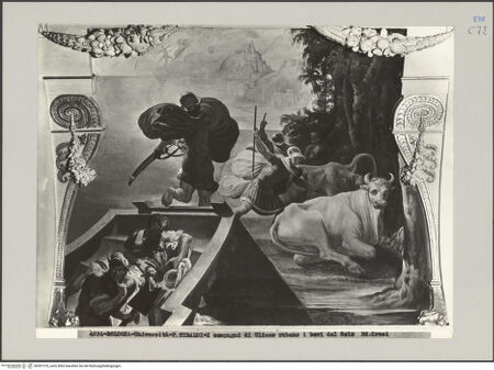 Vorderseite von Croci [https://rightsstatements.org/page/CNE/1.0/] Abenteuer des OdysseusRaub der Rinder des Helios - Gesamtansicht, bh591318_recto. Foto.