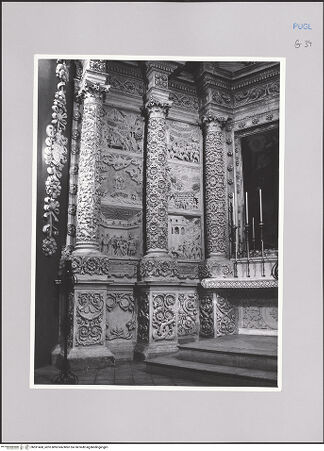 Vorderseite von Bibliotheca Hertziana [https://rightsstatements.org/page/CNE/1.0/] Altar des heiligen Franziskus von Paola - Detail: linker Flügel, Geschichten aus dem Leben des Heiligen, bh591460_recto. Foto: Kruft, Hanno-Walter.