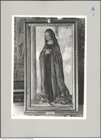 Vorderseite von ICCD [https://www.deutsche-digitale-bibliothek.de/content/lizenzen/rv-fz/] Zwei OrgelflügelMaria der Verkündigung - , bh591588_recto. Foto.