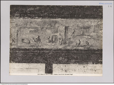 Vorderseite von Alinari [https://www.deutsche-digitale-bibliothek.de/content/lizenzen/rv-ez/] InnenausmalungLandschaftsdarstellungen - Ausschnitt aus dem Fries: Landschaft mit Menschen, Tieren und Häusern, bh591606_recto. Foto.