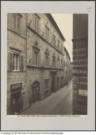 Vorderseite von Alinari [https://www.deutsche-digitale-bibliothek.de/content/lizenzen/rv-ez/] Palazzo Costantini - Fassade, bh591646_recto. Foto.