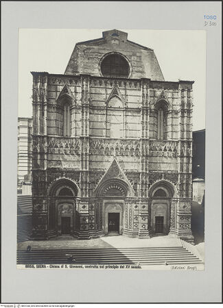 Vorderseite von Alinari [https://rightsstatements.org/page/CNE/1.0/] Battistero & San Giovanni - Gesamtansicht, bh591648_recto. Foto.