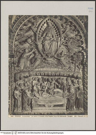 Vorderseite von Alinari [https://www.deutsche-digitale-bibliothek.de/content/lizenzen/rv-ez/] Tabernakel der Madonna von OrsanmicheleMarientod und Mariae Himmelfahrt - Gesamtansicht, bh591683_recto. Foto.