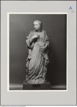 Vorderseite von unbekannt [https://www.deutsche-digitale-bibliothek.de/content/lizenzen/rv-fz/] Maria der Verkündigung - Gesamtansicht, bh592793_recto. Foto.