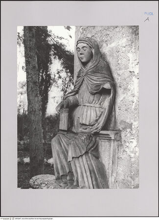 Vorderseite von Bibliotheca Hertziana [https://www.deutsche-digitale-bibliothek.de/content/lizenzen/rv-fz/] Thronende Maria - Ansicht von schräg rechts, bh592867_recto. Foto: Negri Arnoldi, Francesco.