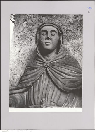 Vorderseite von Bibliotheca Hertziana [https://www.deutsche-digitale-bibliothek.de/content/lizenzen/rv-fz/] Thronende Maria - Detail: Oberkörper, bh592871_recto. Foto: Negri Arnoldi, Francesco.