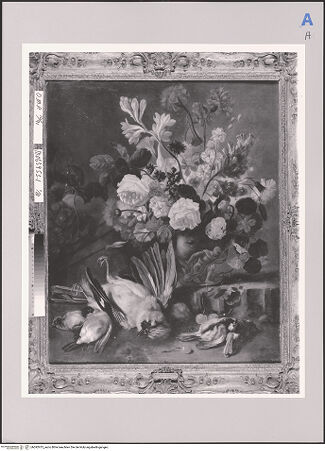 Vorderseite von Sotheby's [https://www.deutsche-digitale-bibliothek.de/content/lizenzen/rv-ez/] Stilleben mit Blumen und toten Singvögeln - , bh592913_recto. Foto.