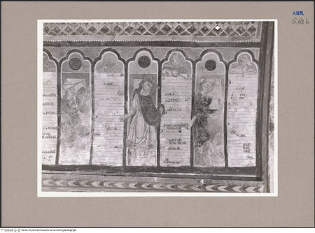 Vorderseite von National Gallery of Art, Washington? [https://www.deutsche-digitale-bibliothek.de/content/lizenzen/rv-ez/] Szenen aus dem Leben Christi und des heiligen Pellegrinus sowie liturgischer Kalender, Propheten und HeiligeWestwand, 3. Joch: liturgischer Kalender mit Monaten der zweiten Jahreshälfte und fünf Personen aus dem Alten TestamentLiturgischer Klosterkalender der Benediktiner von Bominaco mit Monatsarbeiten, Mondphasen und Tierkreiszeichen für die zweite Jahreshälfte - rechte Hälfte, bh593729_recto. Foto: Hutzel, Max.